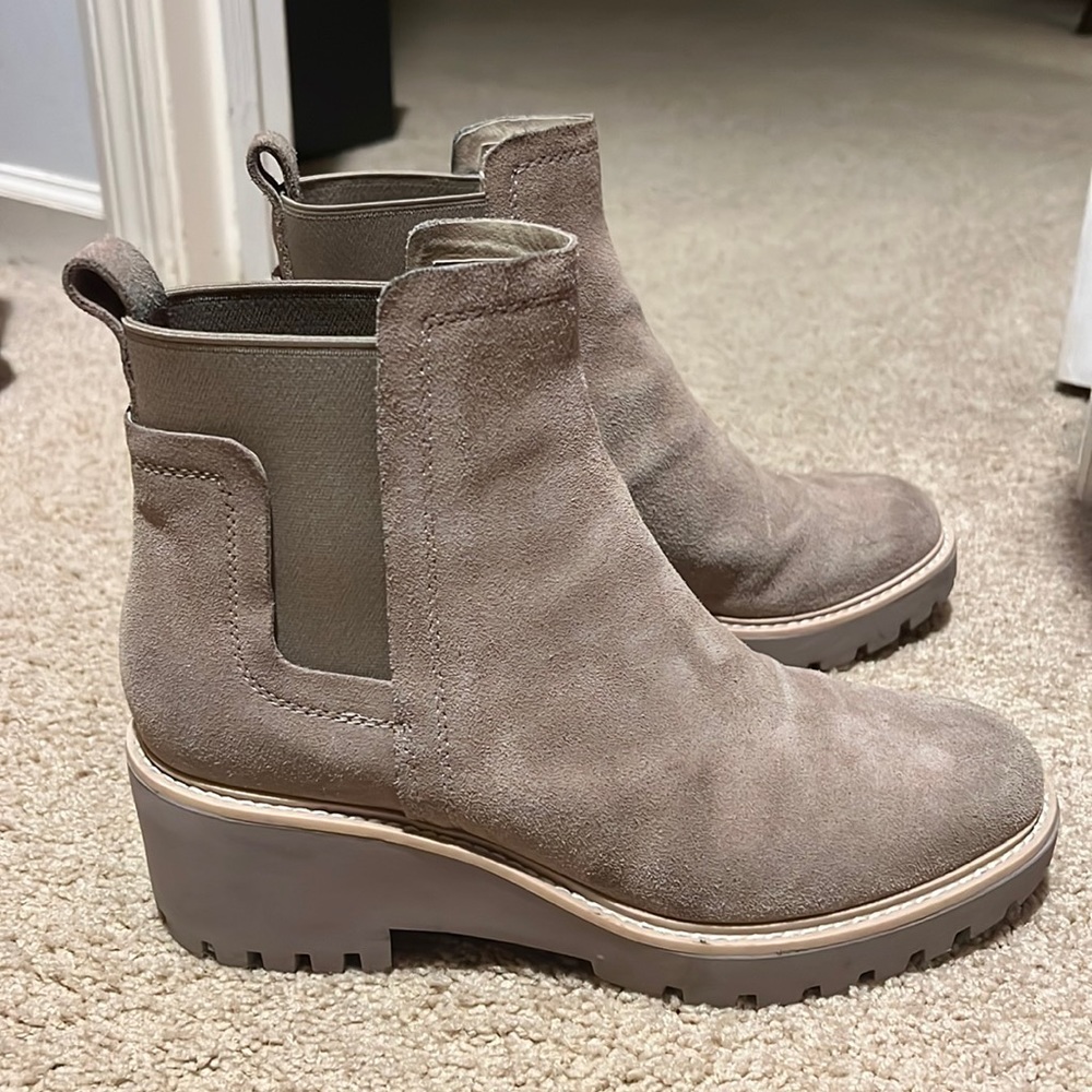 Worn a few times, comfortable and stylish Dolce Vita booties